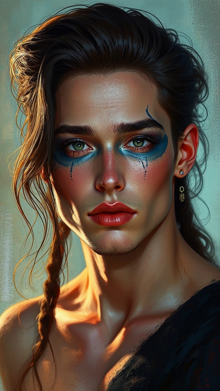 Man with a beautiful