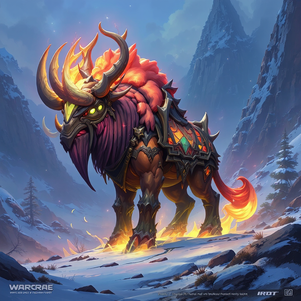 Epic brown elephant-like mount