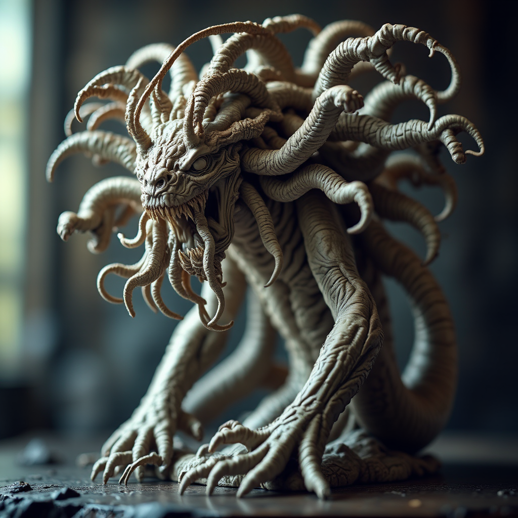 A clay model of