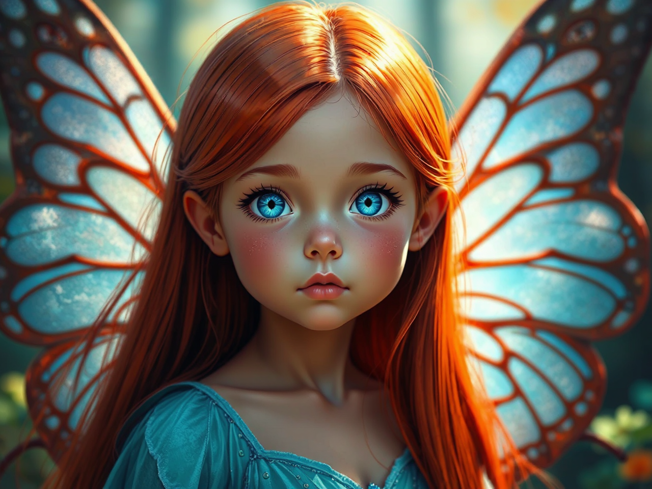Fairy with red hair