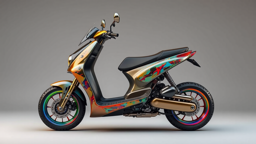 A sporty scooter with