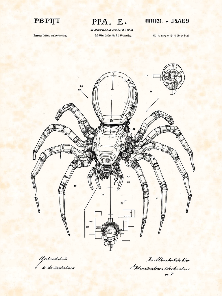 Robotic spider in patent