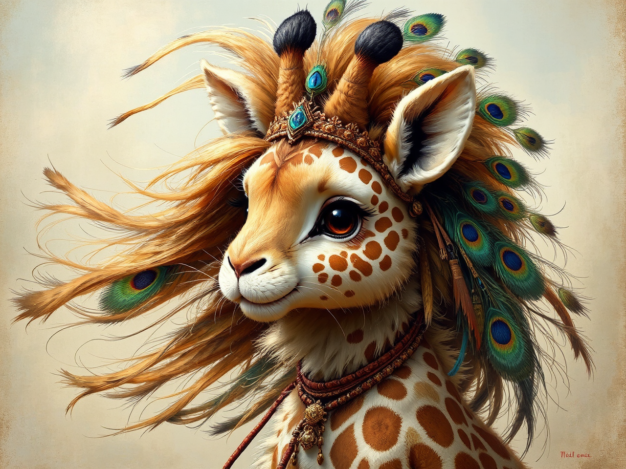 Cute mixed creature with