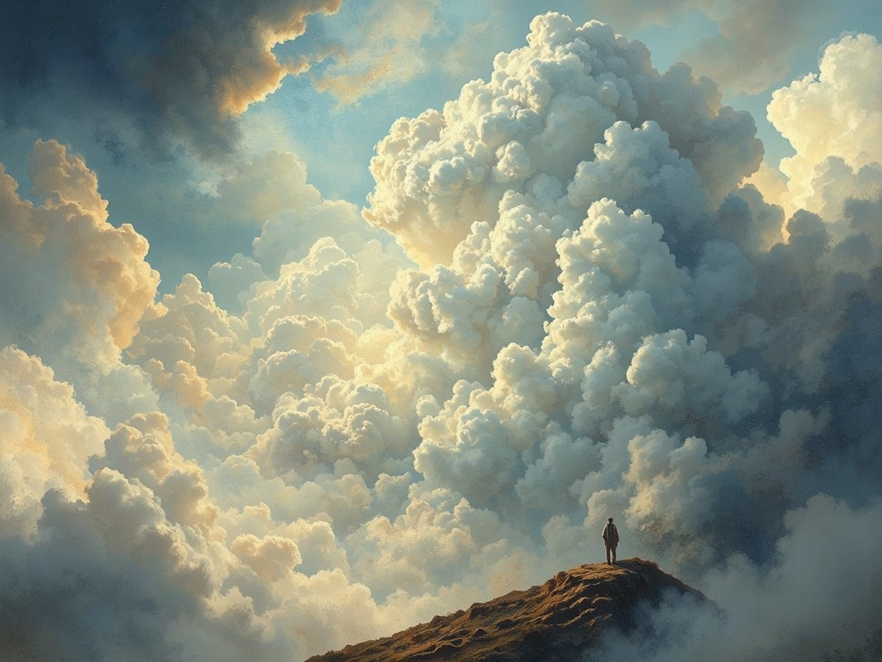 Epic dreamlike scene with