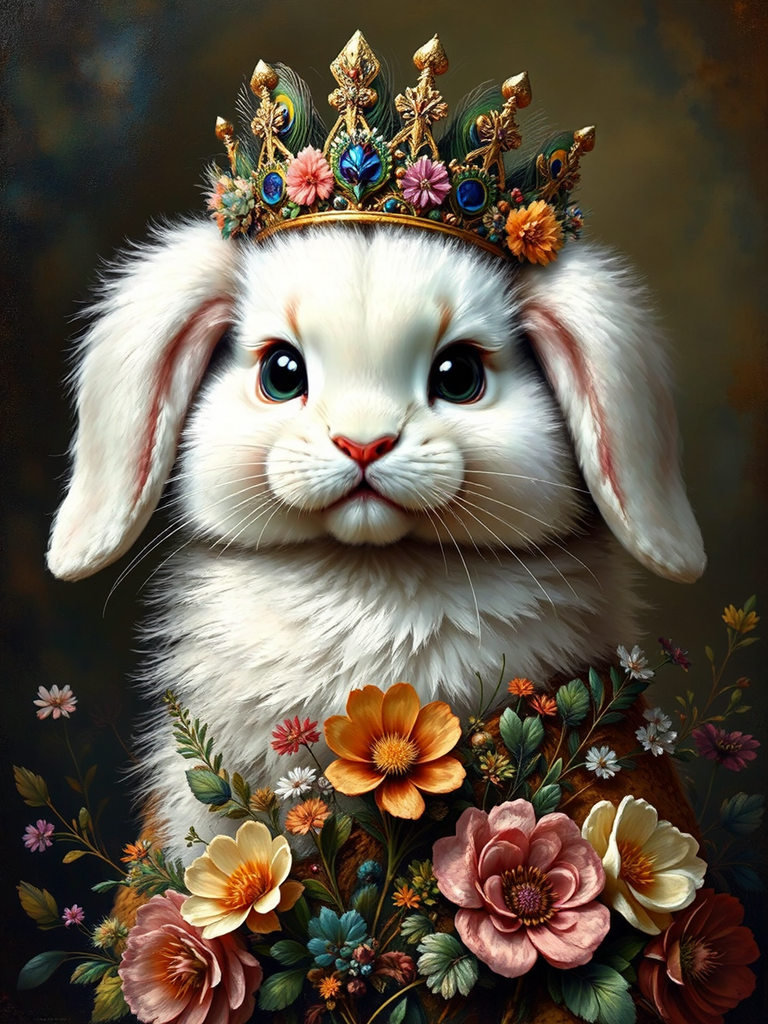 Cute hybrid animal wearing