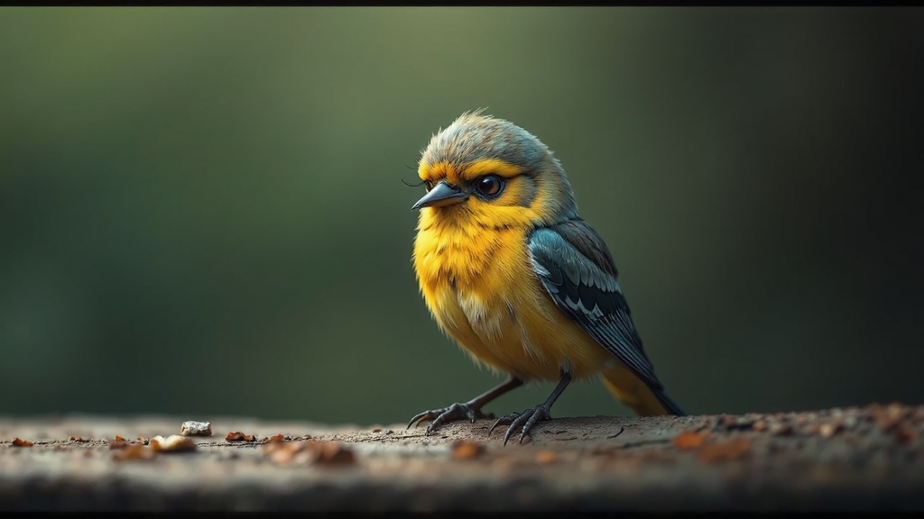 A small bird appears