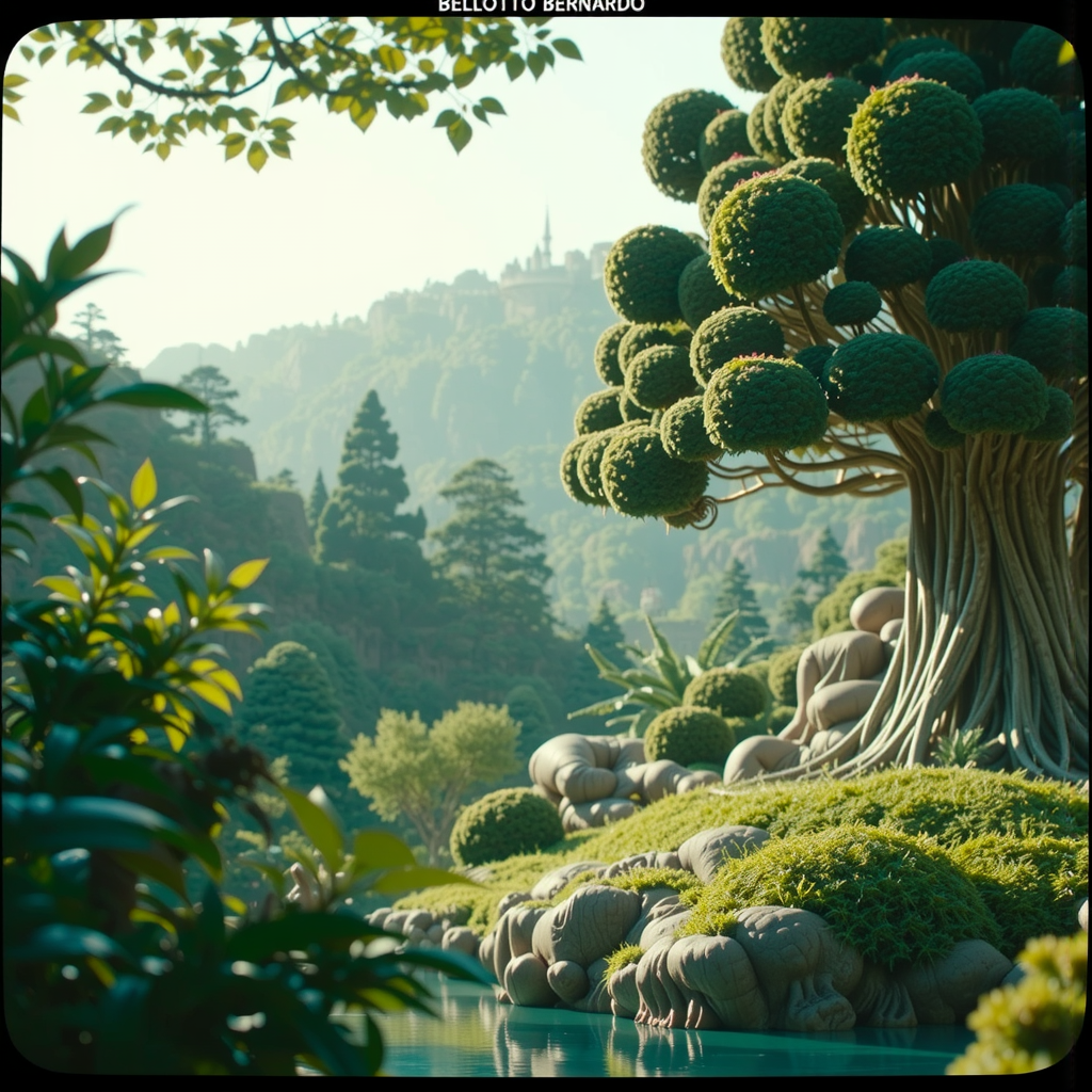 Landscape with herbaceous plants