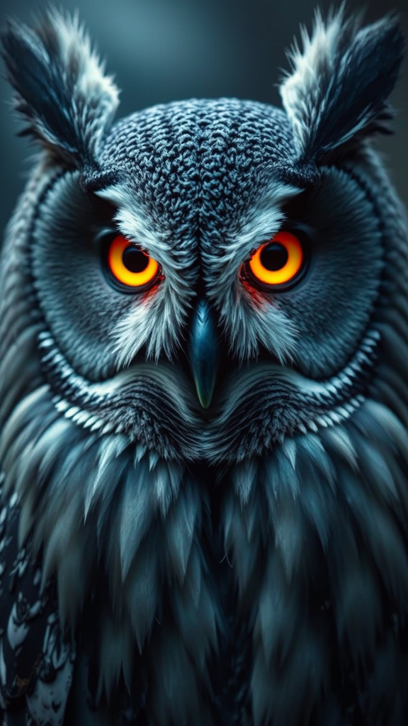 Great Grey Owl's Glowing