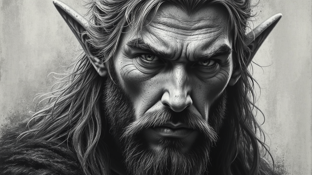 Elegant close-up portrait of