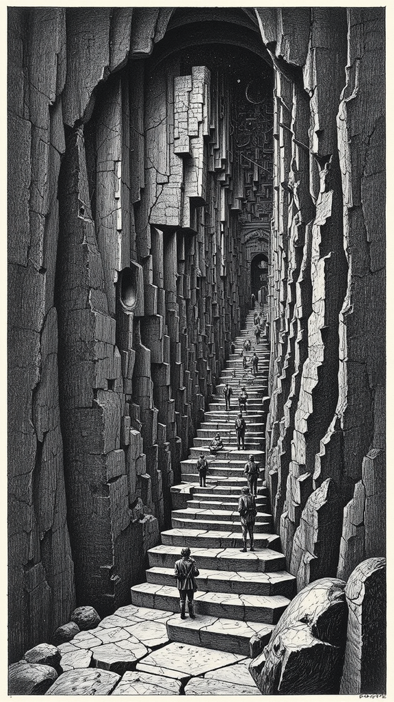 M.C. Escher's parody of