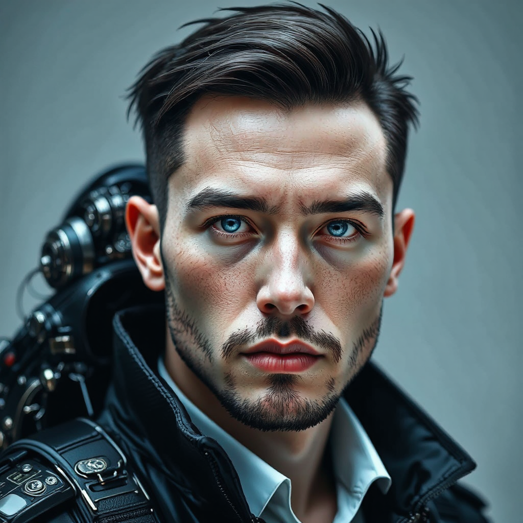 Handsome male policeman in