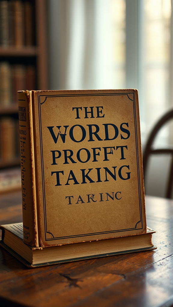 Vintage book cover with