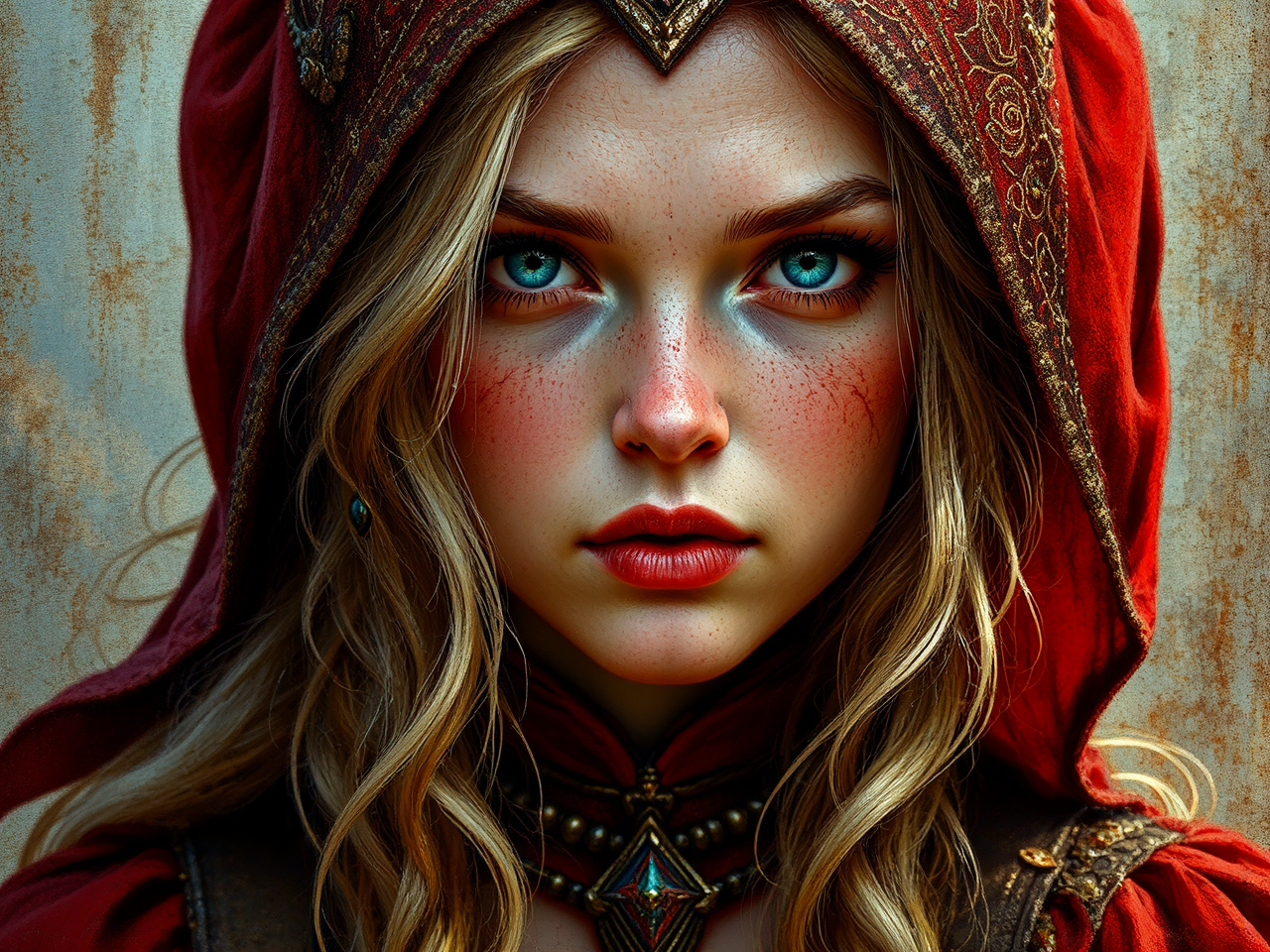 Female warrior in a