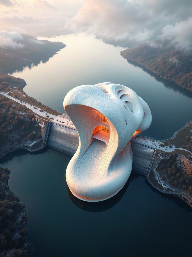 Bird-eye view of architectural