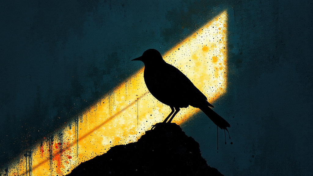 A painted bird in
