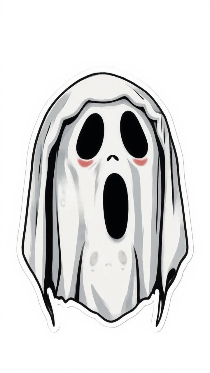 Vinyl decals with ghost