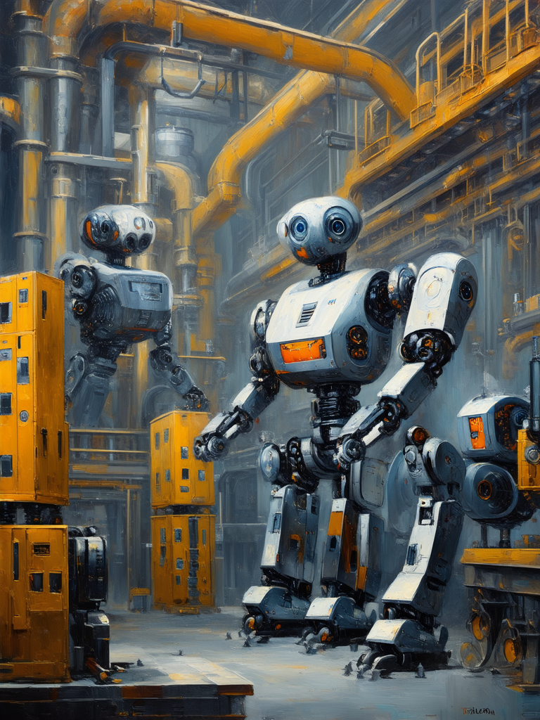 Robots manufacturing more robots