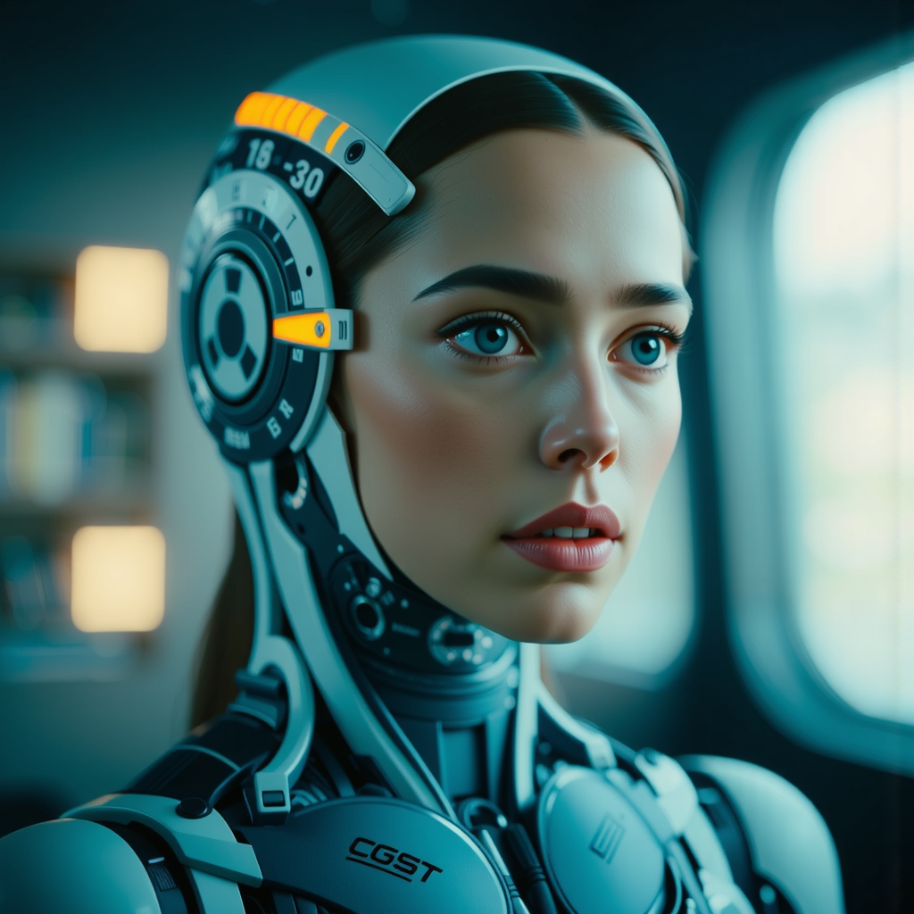 Female robot made from