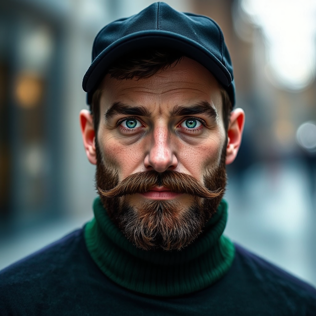 Man with dark brown
