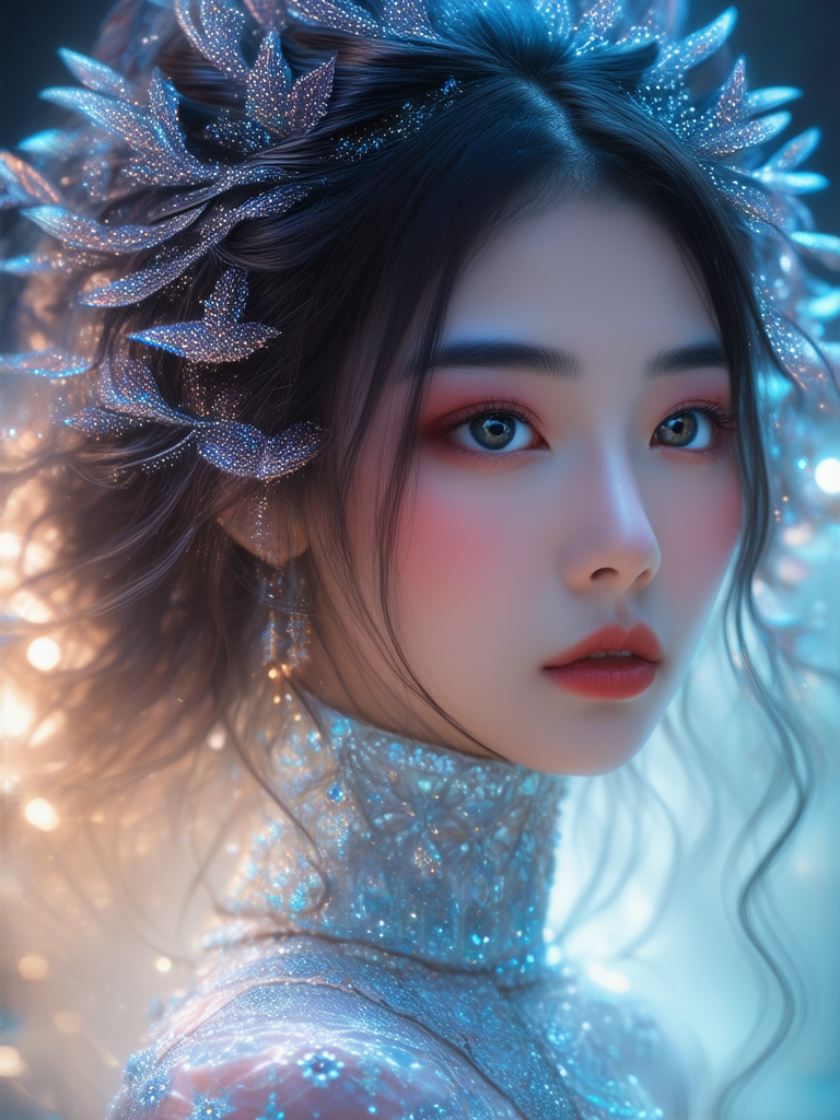 Beautiful female character with