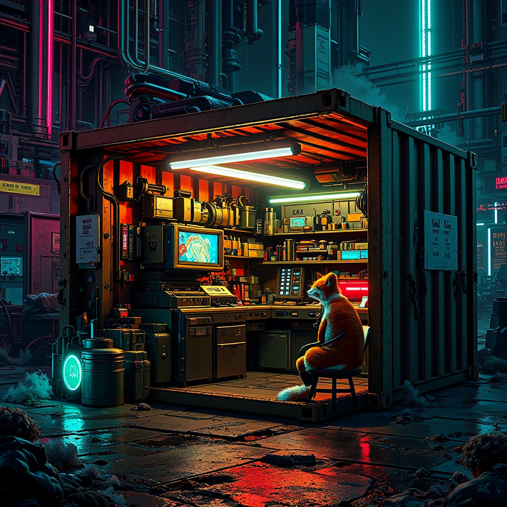 Small sci-fi machine shop