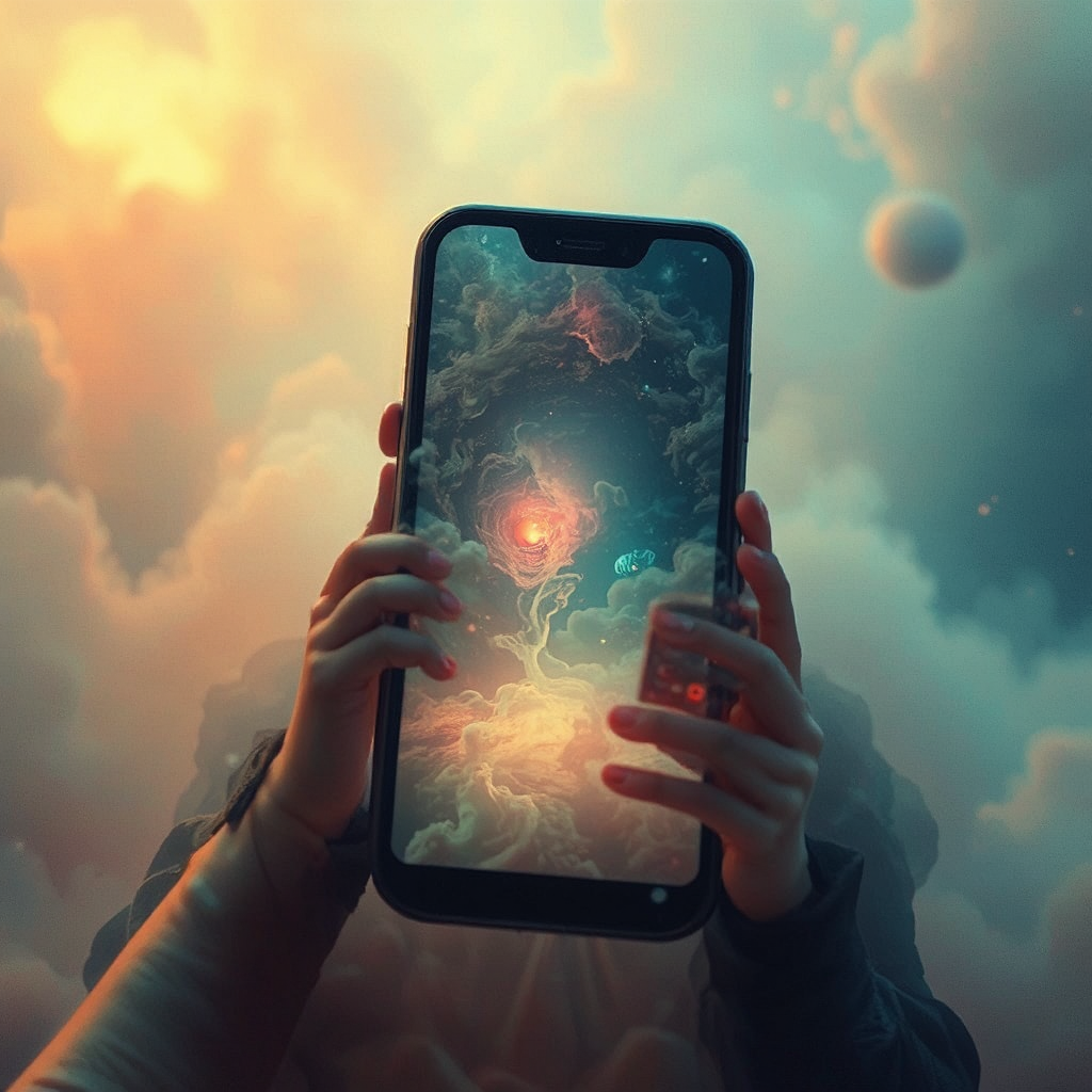 Surreal dreamscape in low