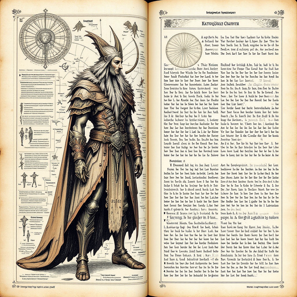 Detailed fantasy world reference