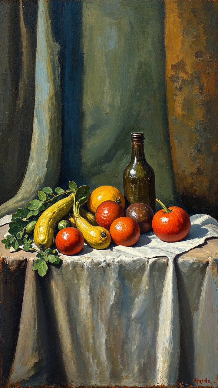 Still life painting by