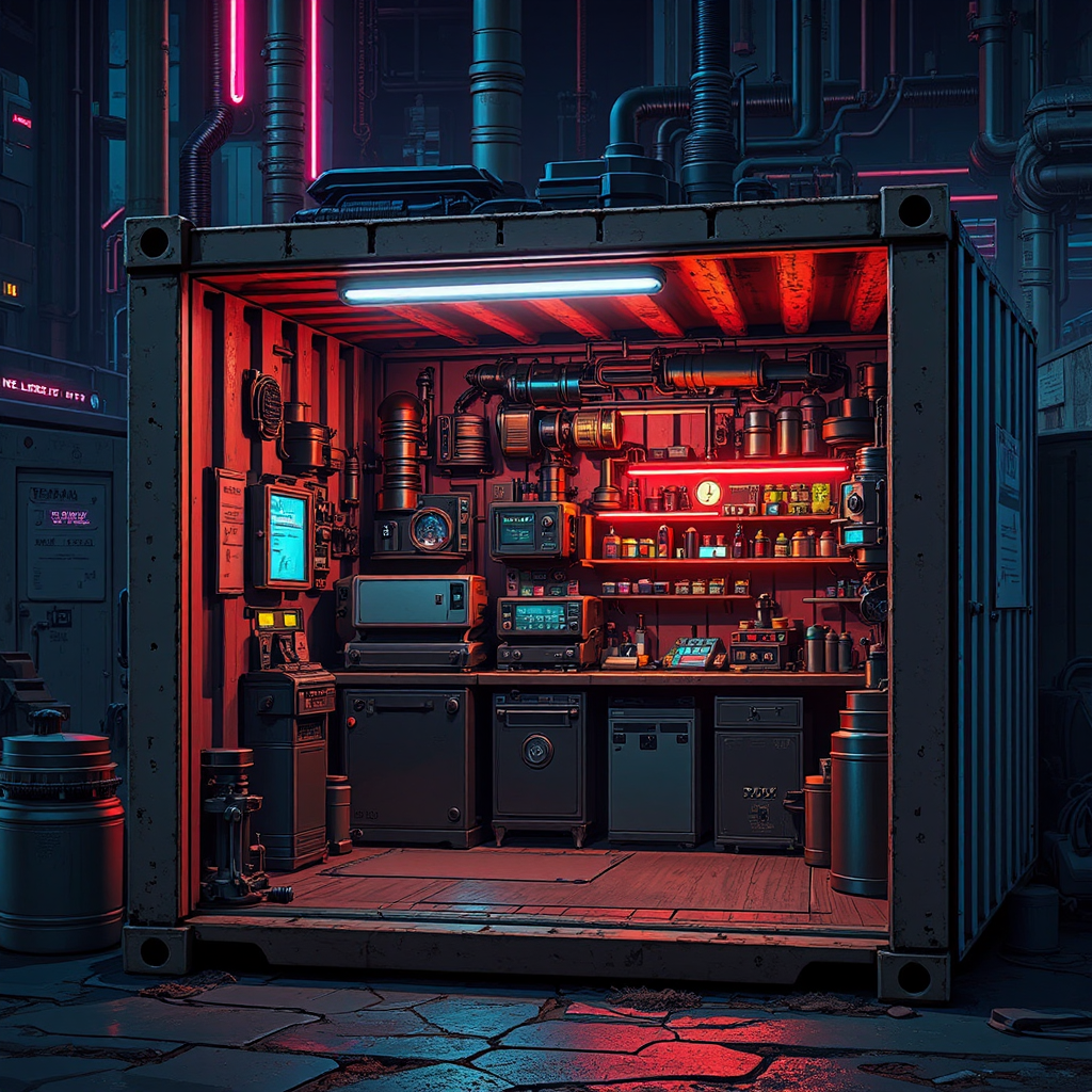 Small sci-fi machine shop