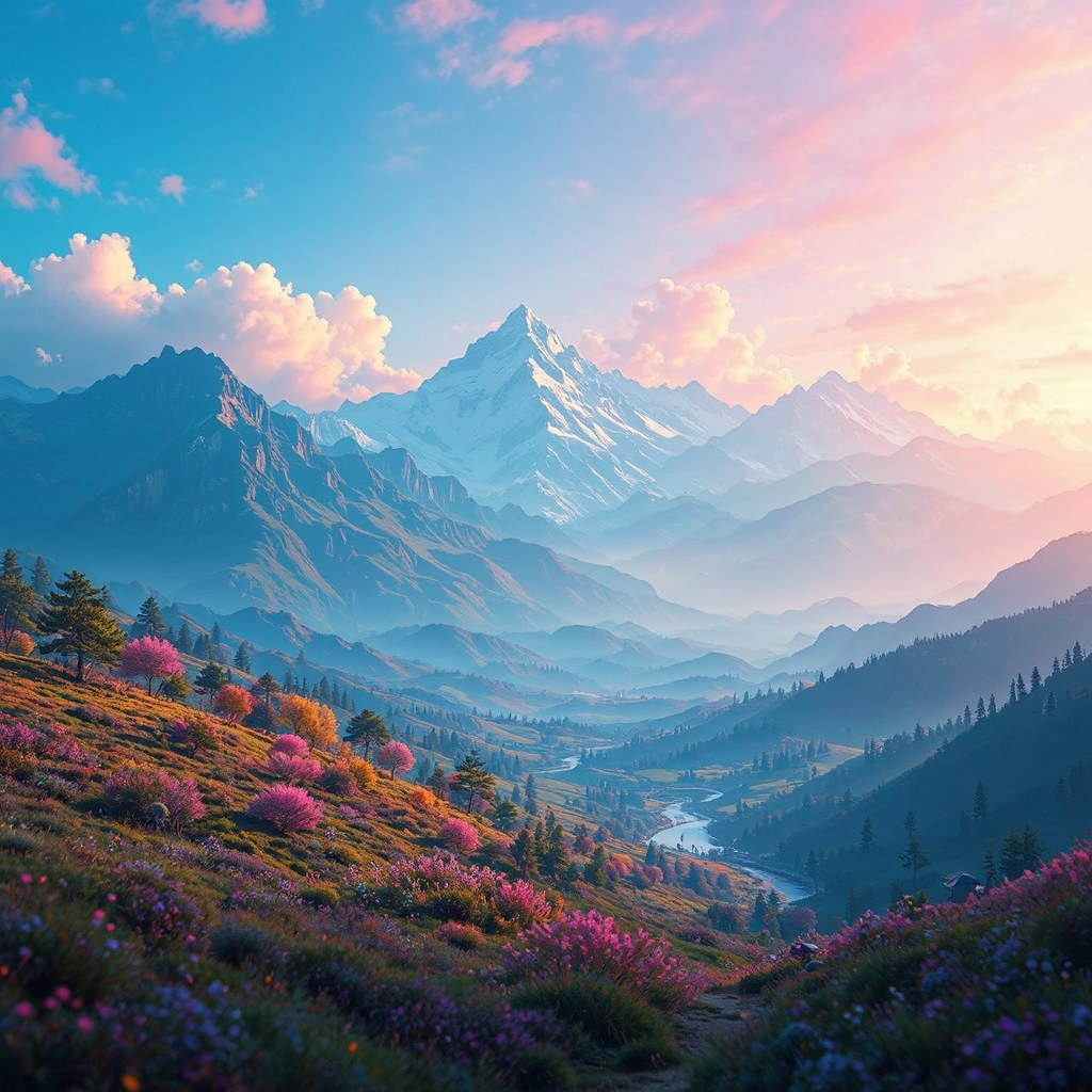 Highly detailed, hyperrealistic landscape