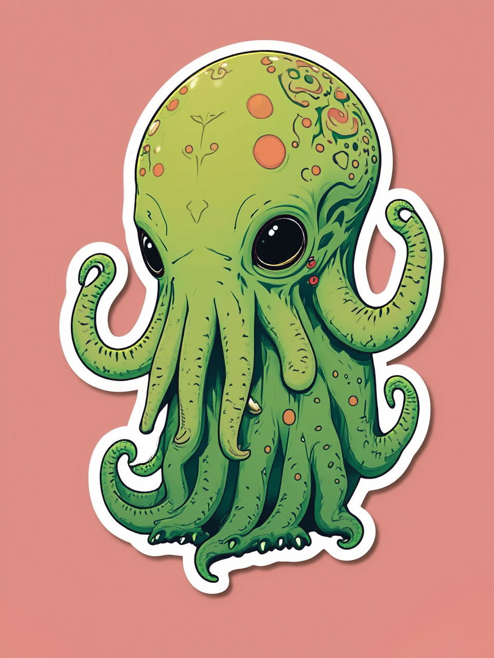 A cute Cthulhu sticker