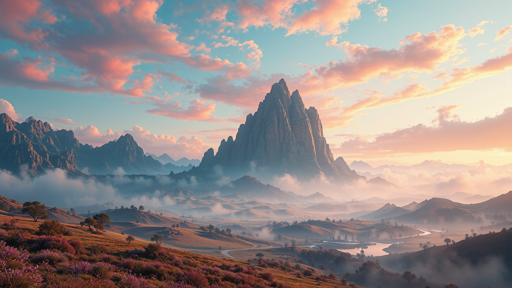 Beautiful, detailed landscape with