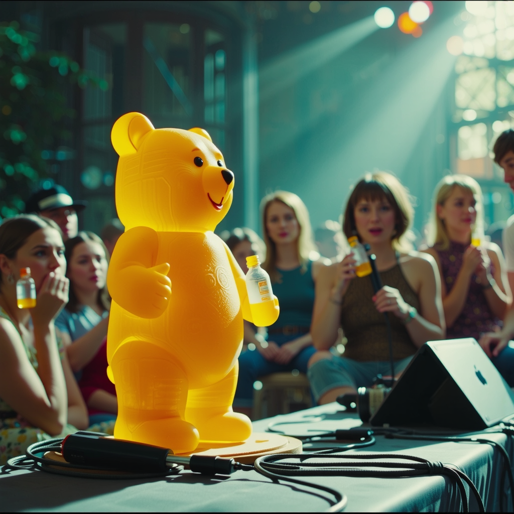 Gummy bear at Woodstock