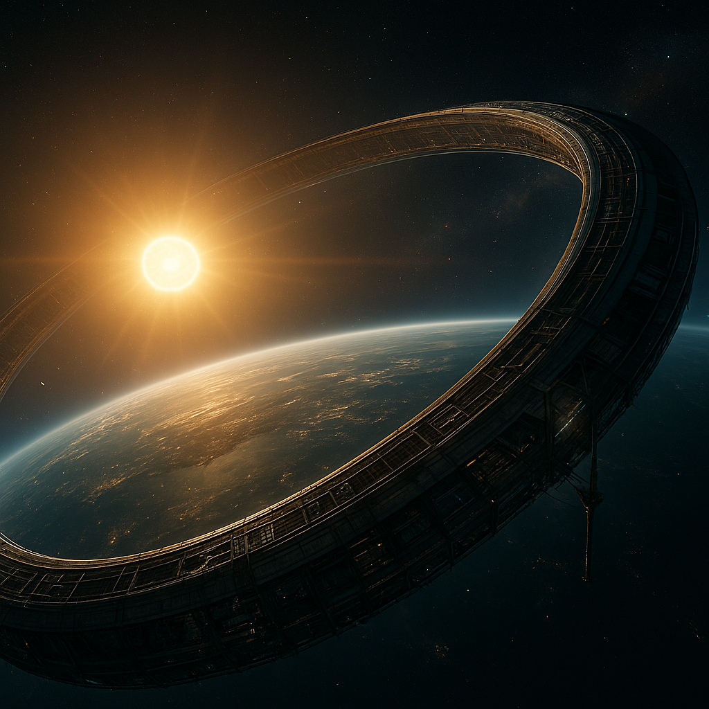 a ringworld around a star