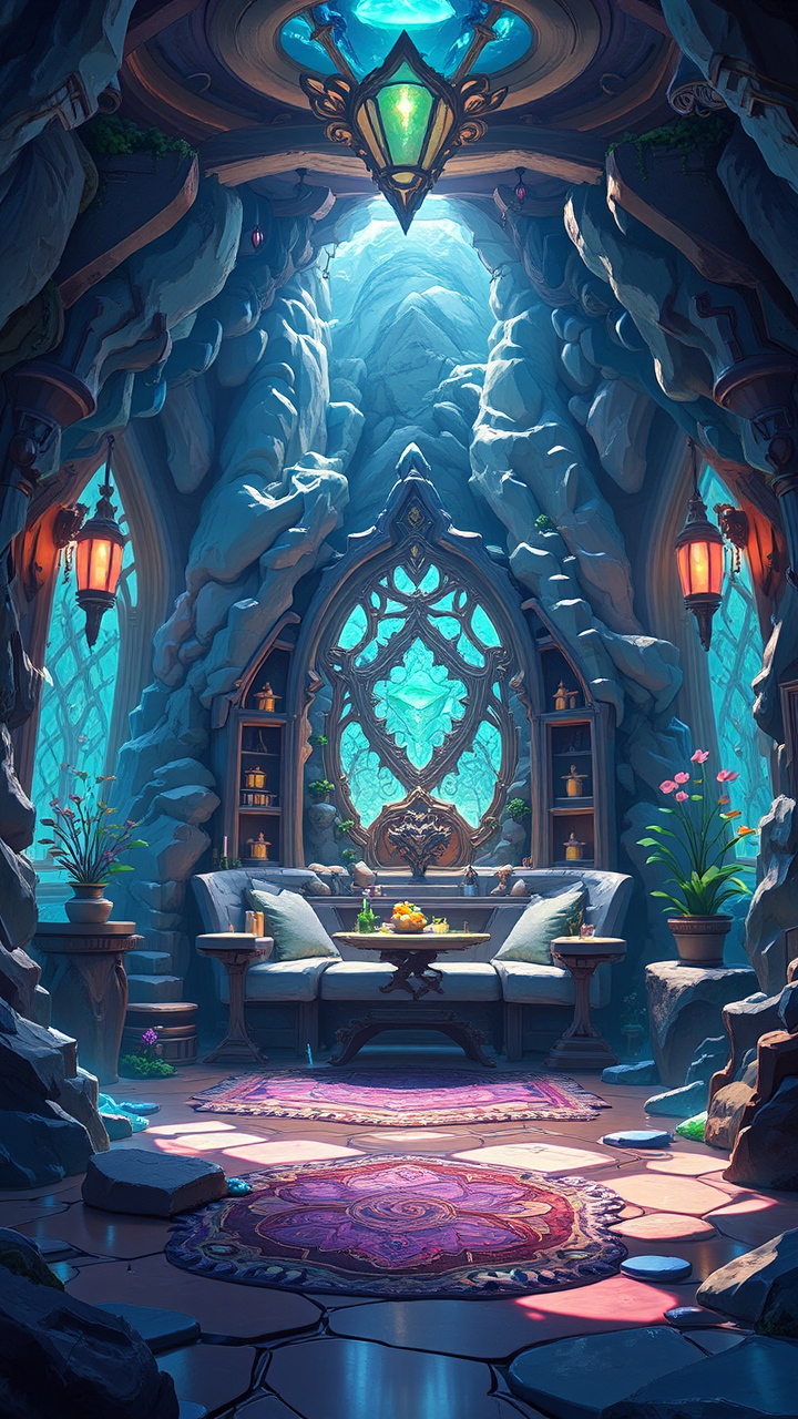 Fantasy room with volumetric