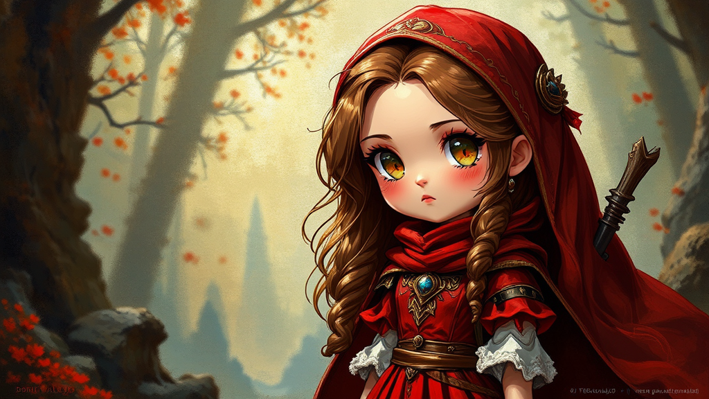 Girl in a red