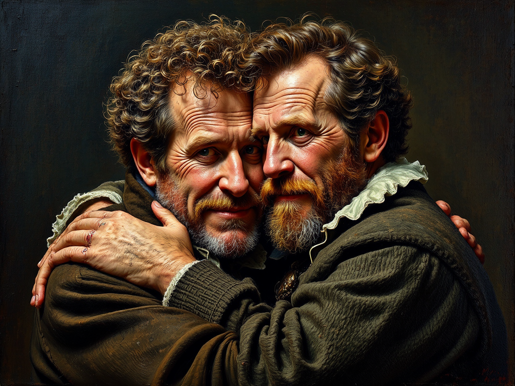 Renaissance portrait of two