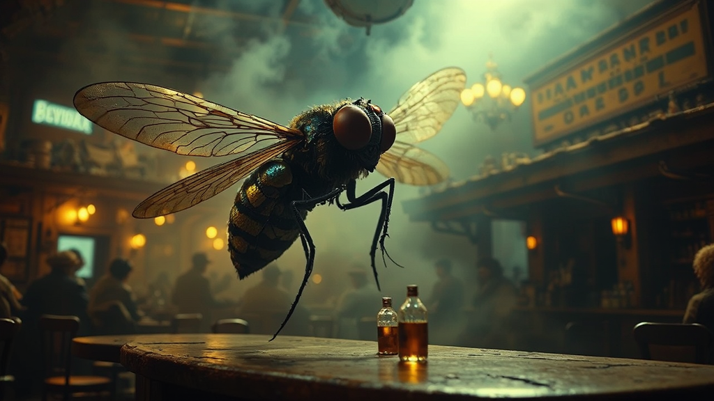 A giant fly in