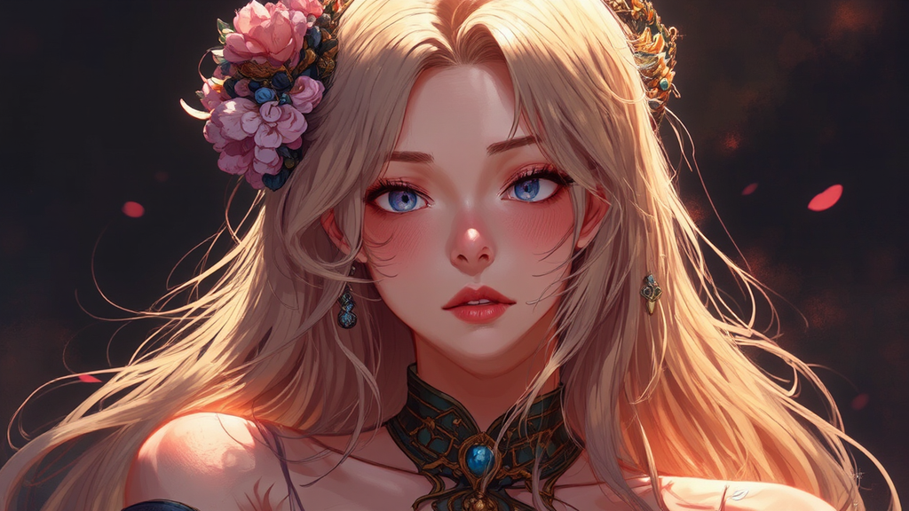 Woman in artistic portrait