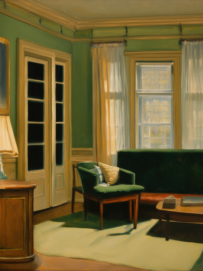 Woman sits alone in