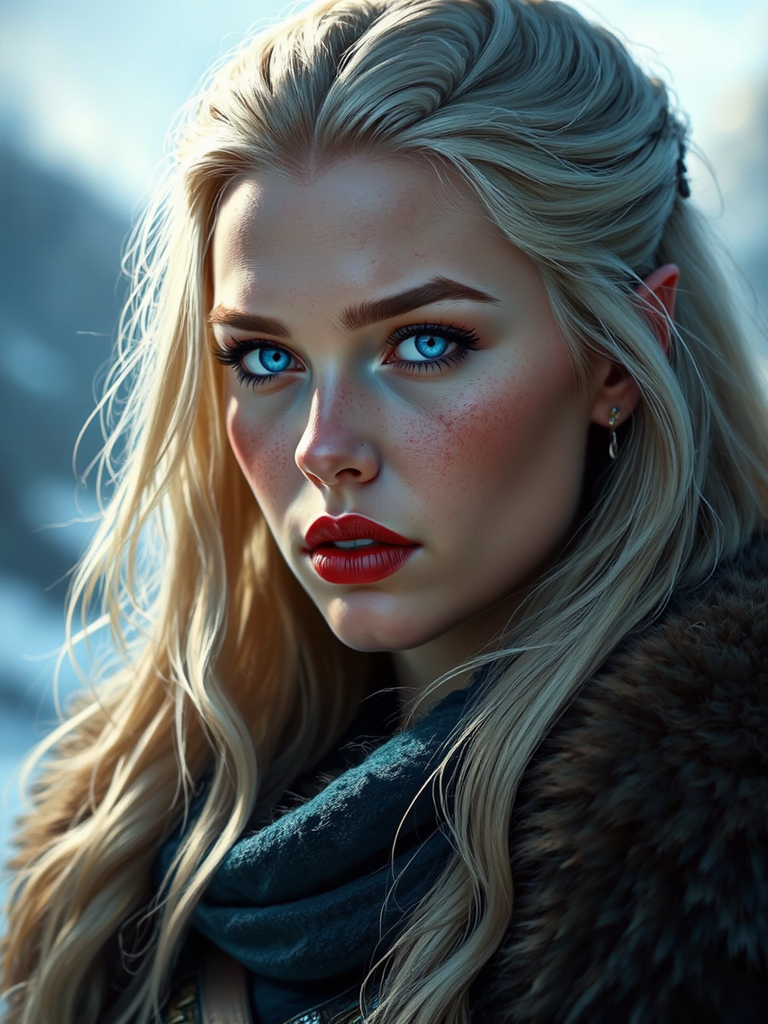 Viking Queen with Blue