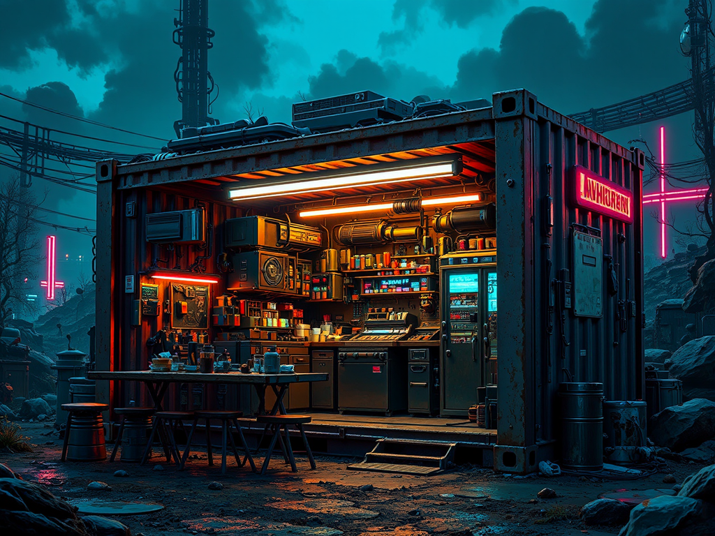 Small sci-fi machine shop