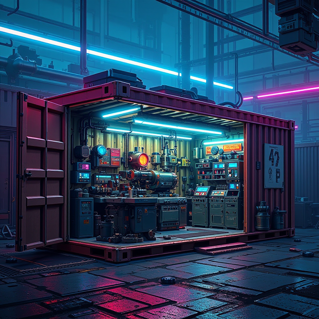 Small sci-fi machine shop