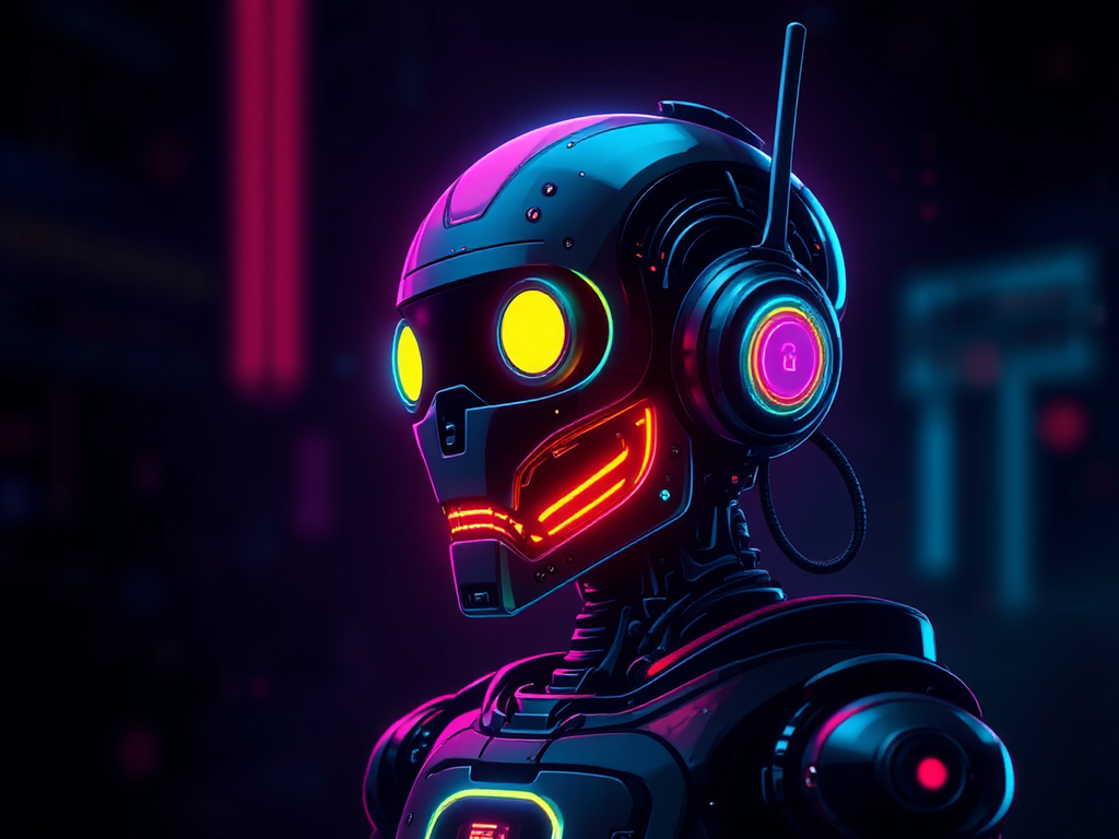 Robot artist studio logo