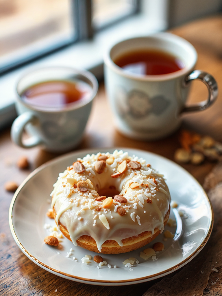 Donut with toppings and