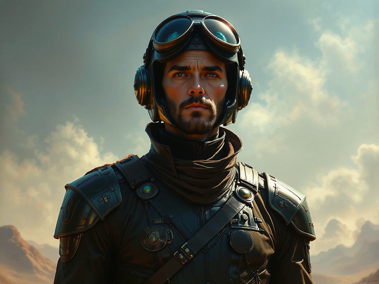 A man in futuristic