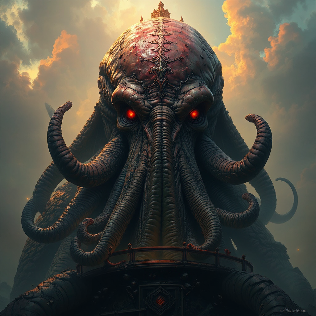 Proud Cthulhu portrait in