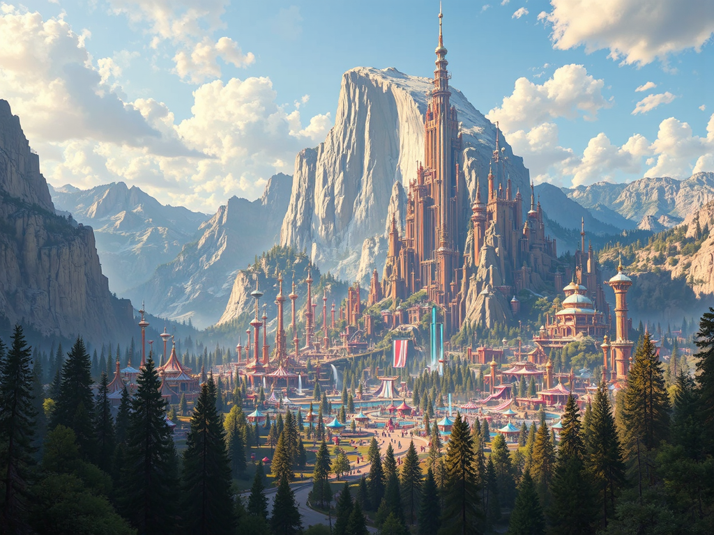 Epic amusement park in
