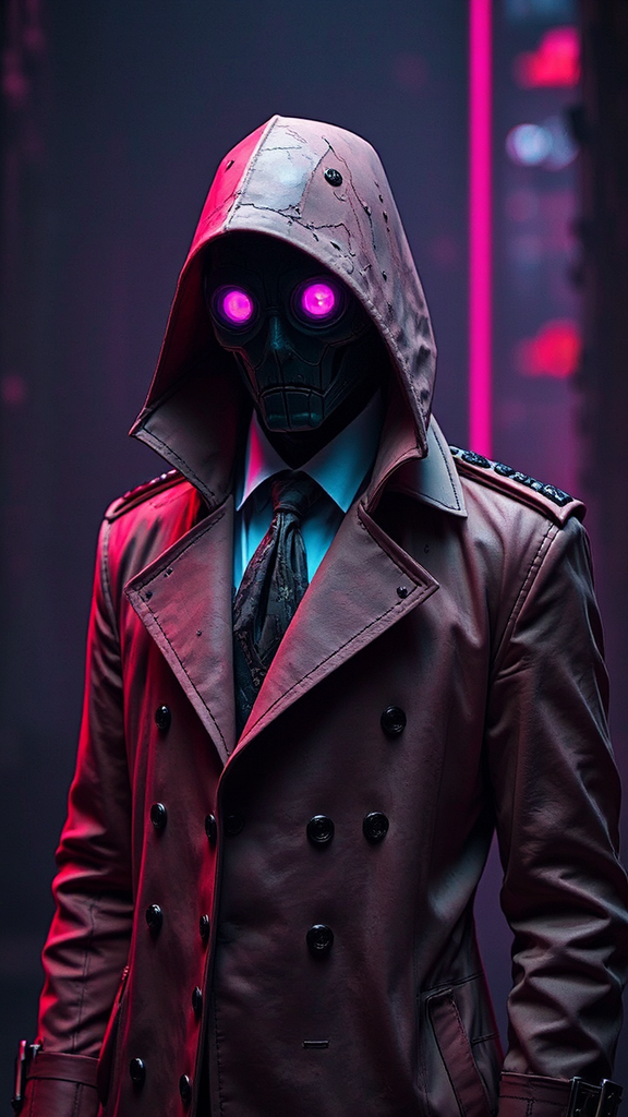 Mysterious figure in cyber