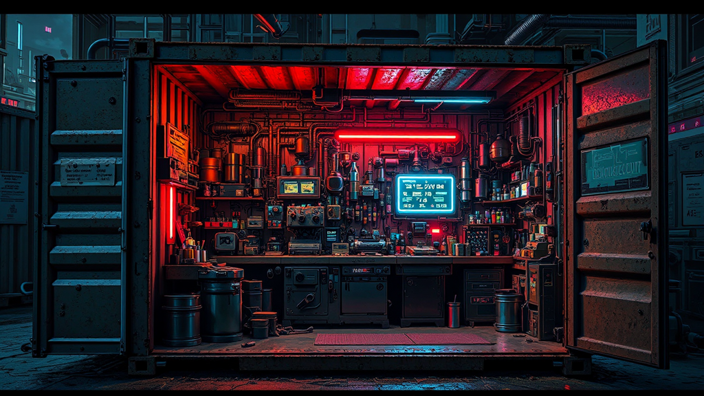 Small sci-fi machine shop